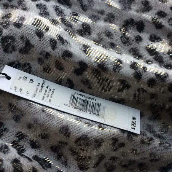 NWT leopard snake floral gold off shoulder top - Picture 8 of 8